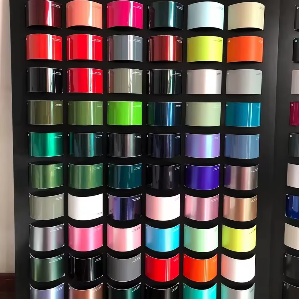 Wholesale PET Crystal Mirror Purple Stretchable Car Wrap Film Roll Full Body Automotive Surface Protection Vinyl