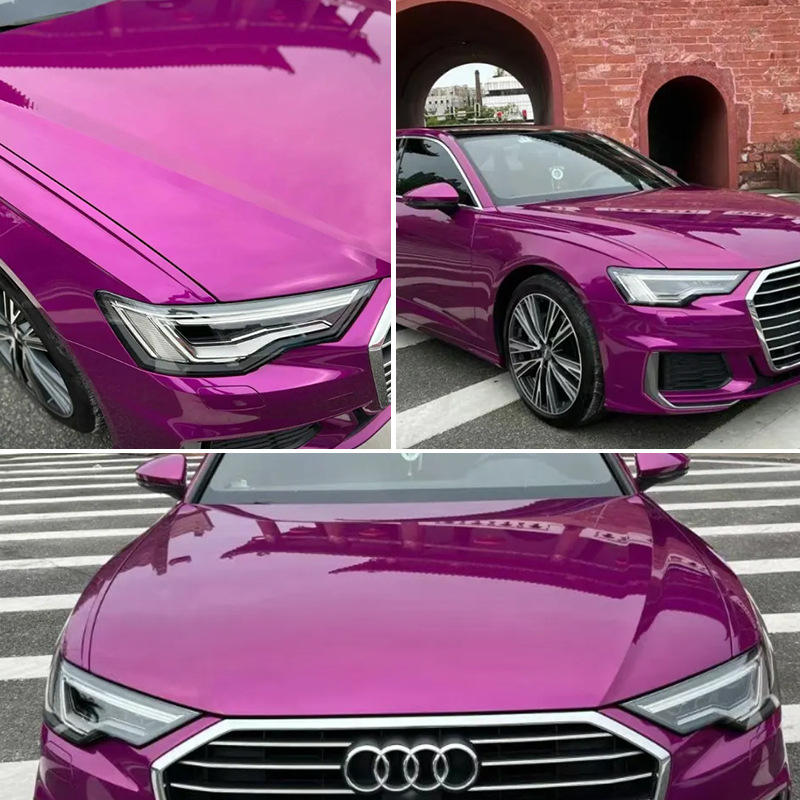 Satin Matte Berry Purple Color Change Car Wrap Vinyl Film