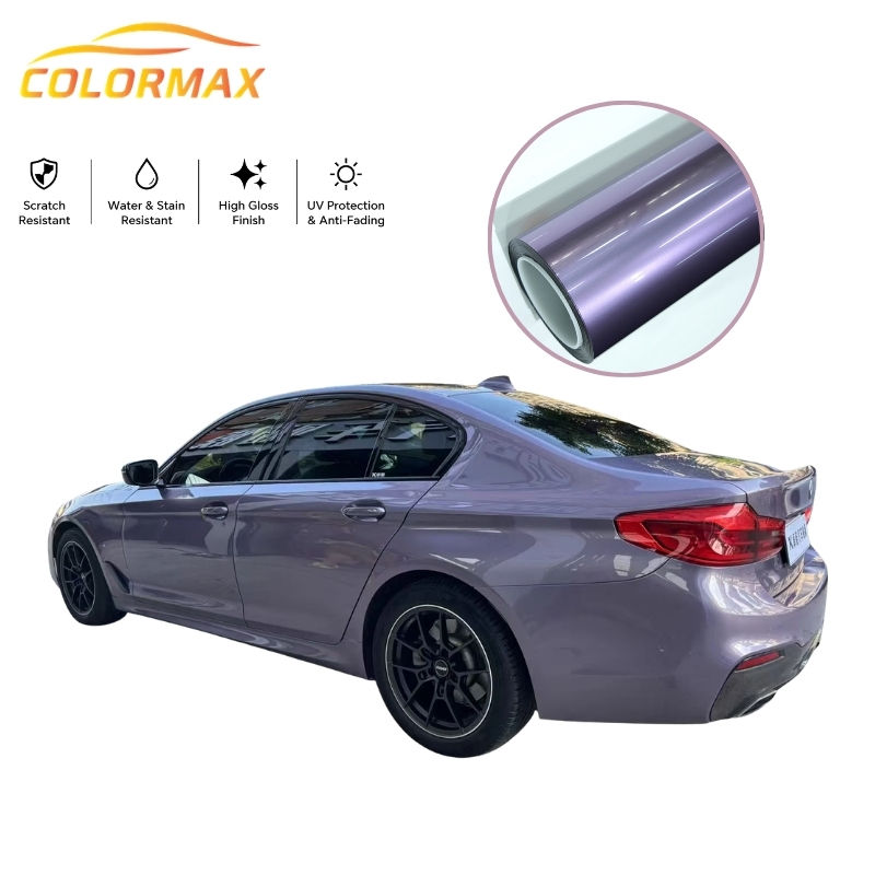 Factory Price High Gloss Provence purple Vehicle Wrap Film Air Release Durable Surface Automotive Use Car Films Wrap