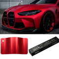 Wrap Car Vinyl PET Matte Plated Metallic Red Color Change 1.52*17M Self-Adhesive Air Bubble Free Wrap PVC Vinyl High Quality