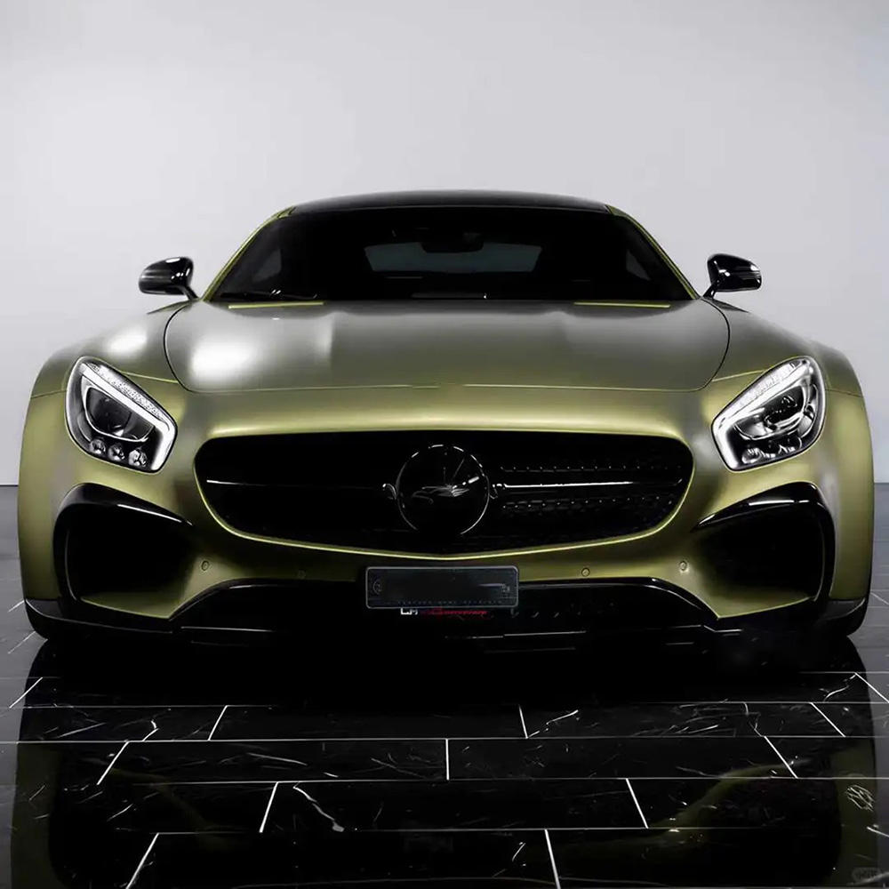 Hot Selling High Quality PET Matte Metallic Green Car Wrap Film 1.52x17M Air Release Color Change Vehicle Wrap Vinyl