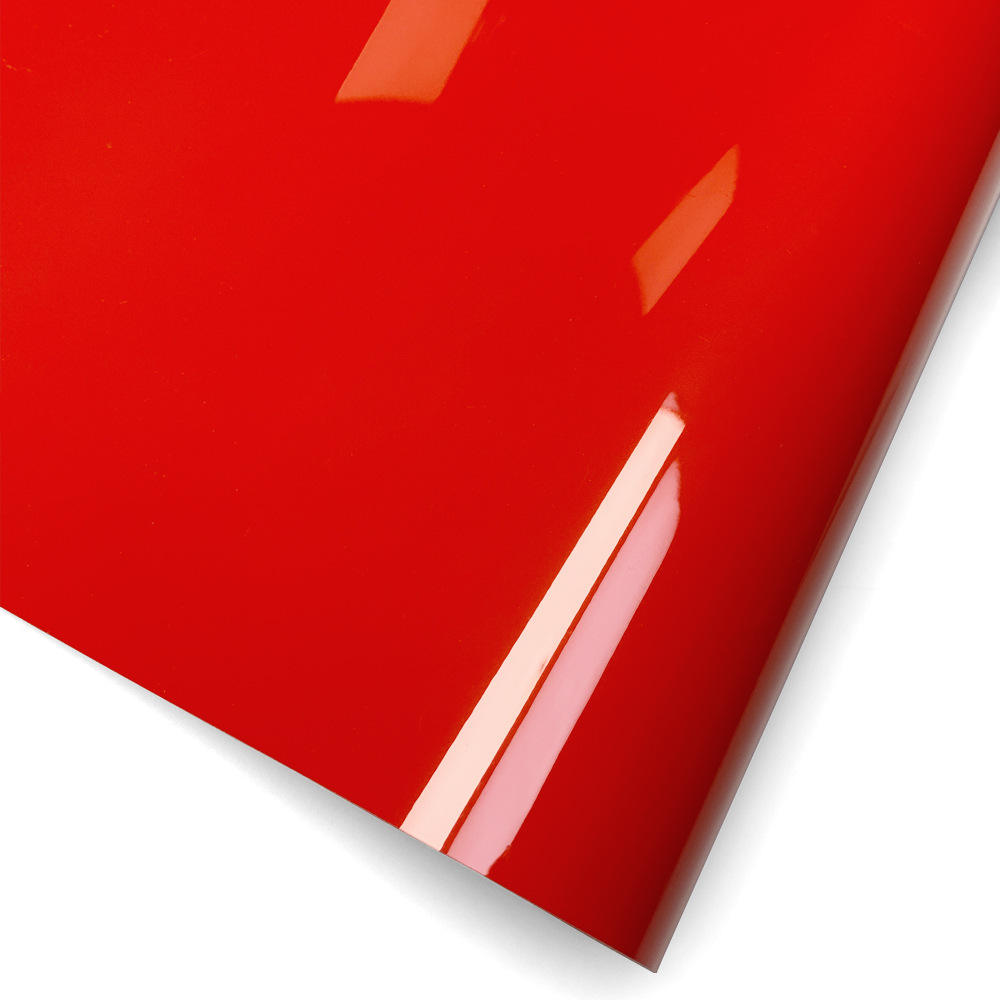 Red Vinyl Car Wrap Starlight Ruby Red PET Gloss Car Wrap Film Air Release Bubble Free Self Adhesive 1.52*17M Custom Wholesale
