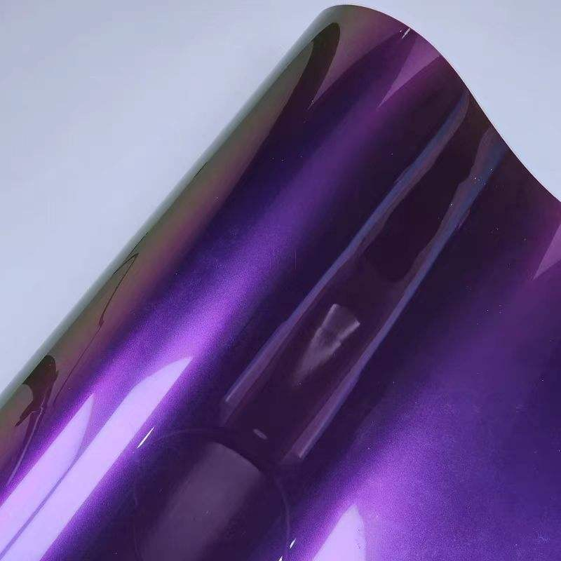 Hot Selling Premium Purple PET Vinyl Wrap High Gloss Self Adhesive Automotive Body Car Wrapping Wrap Films