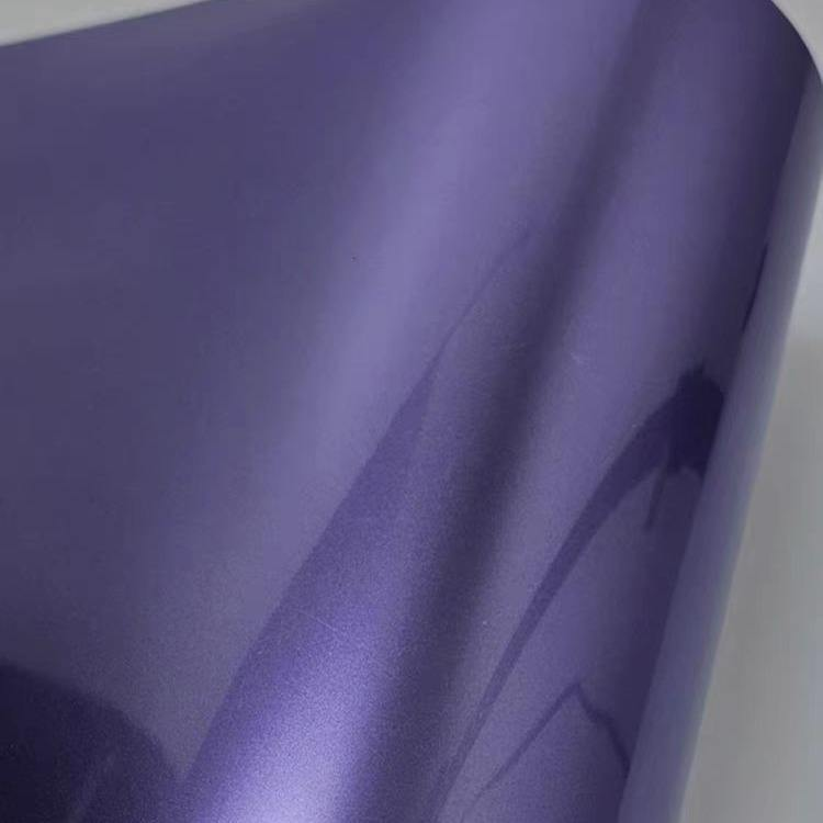 Hot Selling Premium Purple PET Vinyl Wrap High Gloss Self Adhesive Automotive Body Car Wrapping Wrap Films