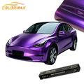 Hot Selling Premium Purple PET Vinyl Wrap High Gloss Self Adhesive Automotive Body Car Wrapping Wrap Films