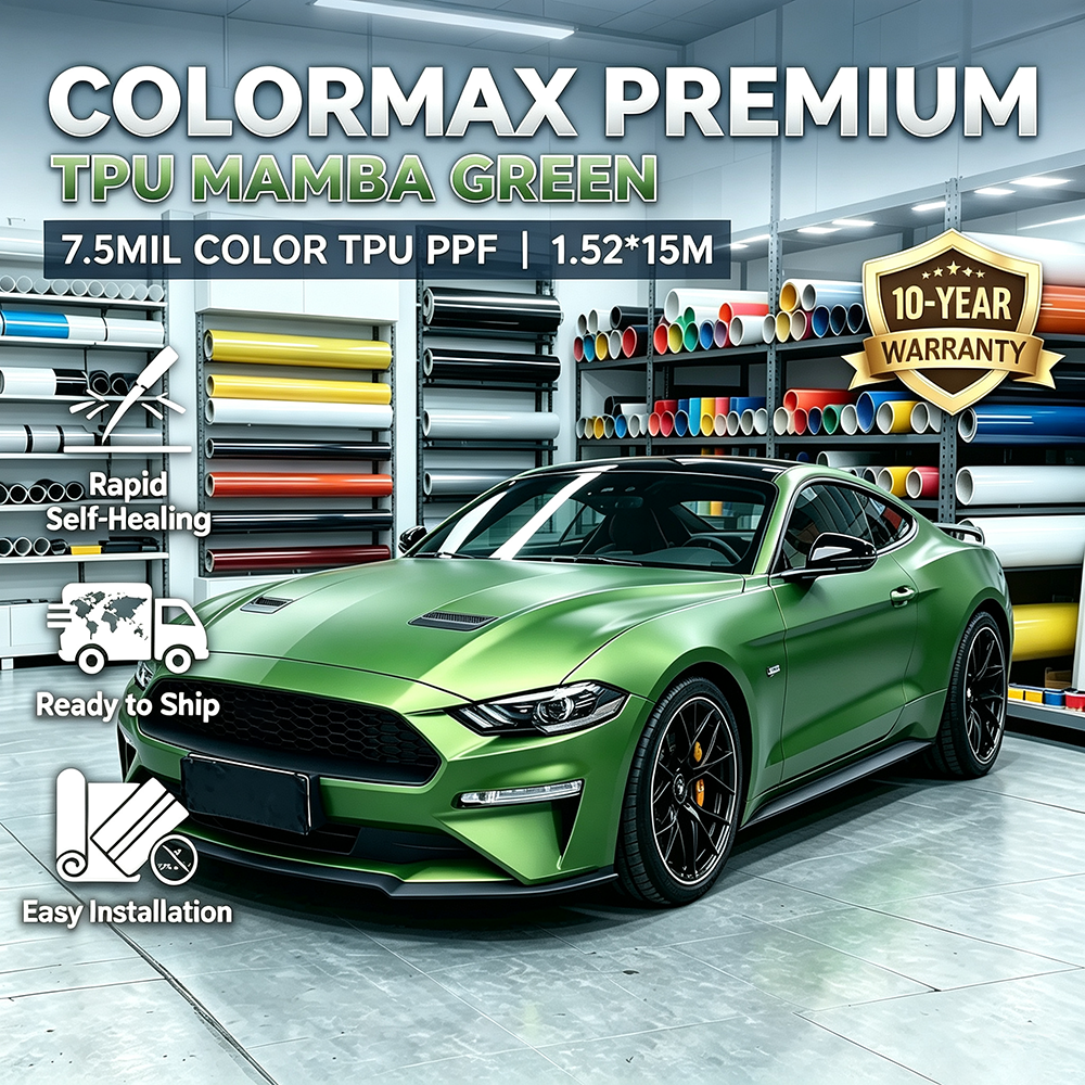 Mamba Green Color PPF TPU Paint Protection Film