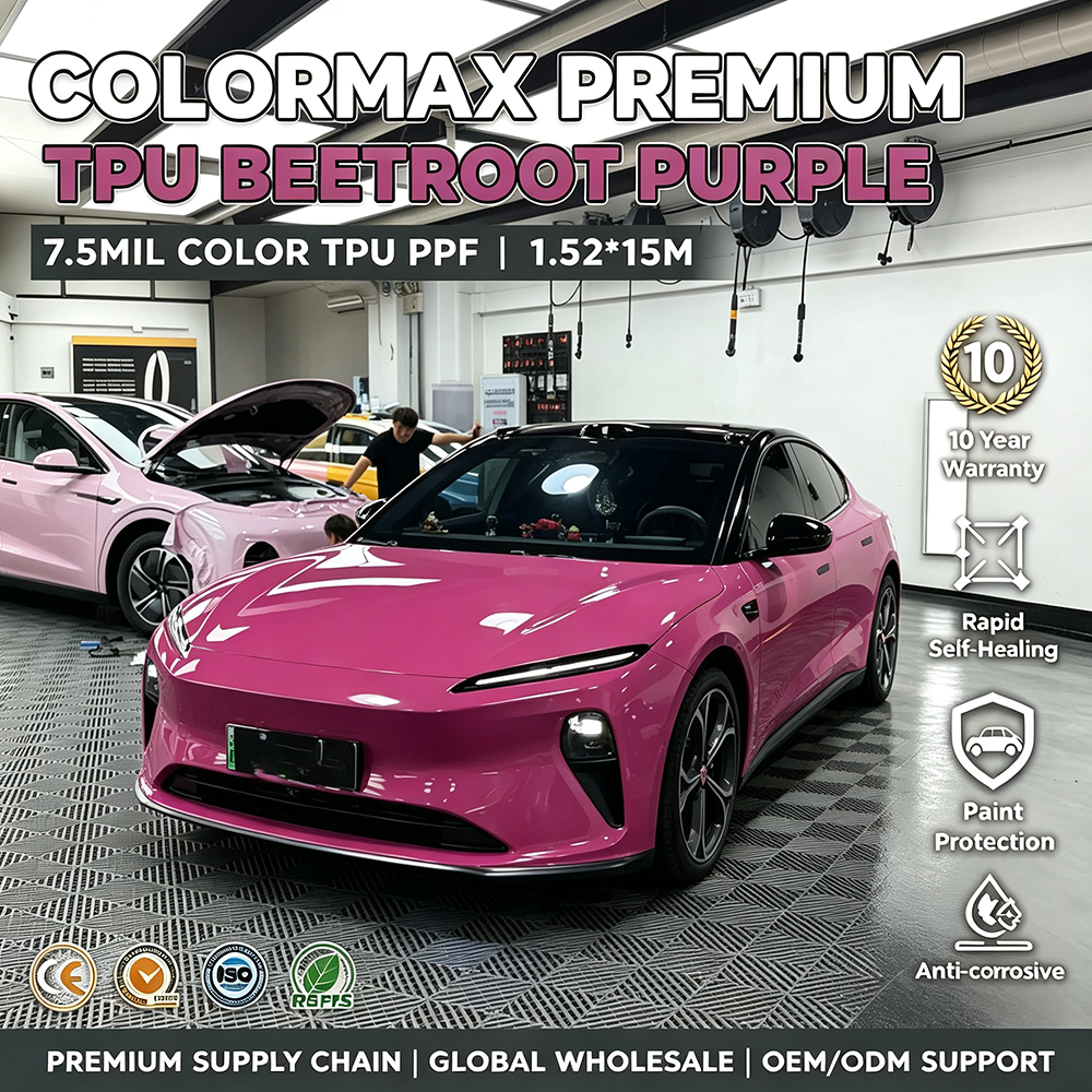 Beetroot Purple TPU Paint Protection Film