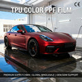 Matte Red Black TPU PPF Film Color Changing