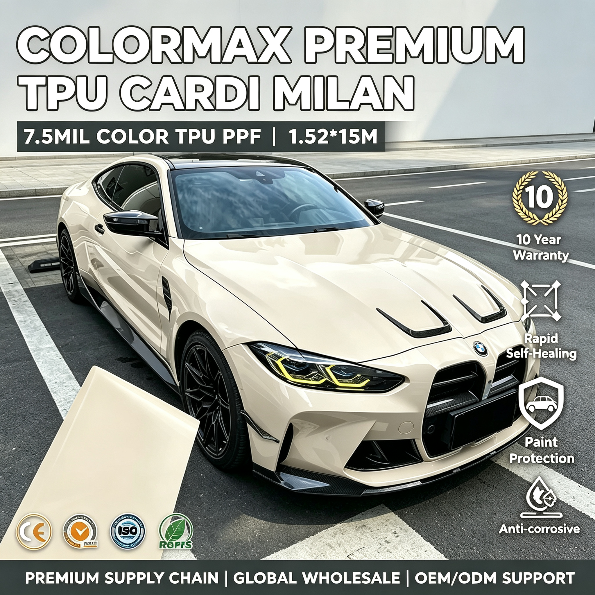Crystal Khaki Milan TPU Color PPF