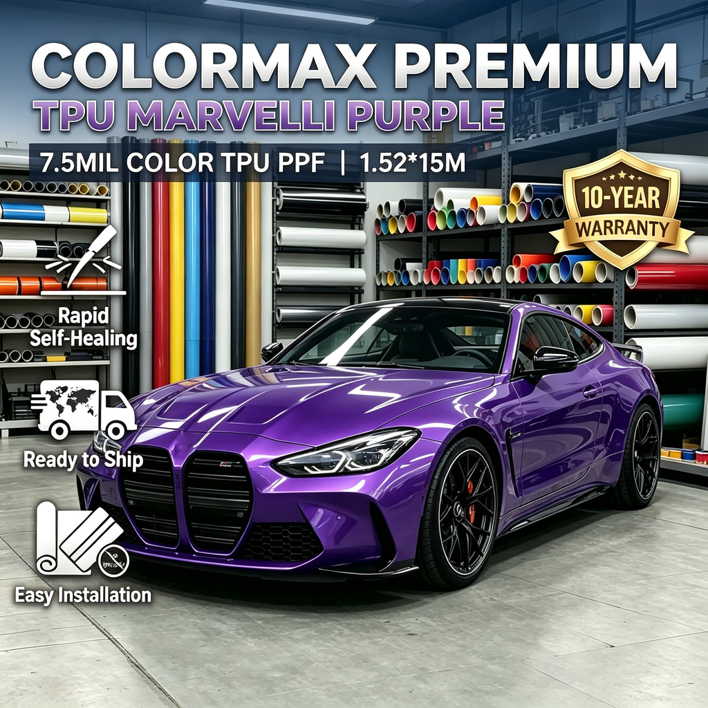 Marvelli Purple TPU Car Body Paint Protection Film