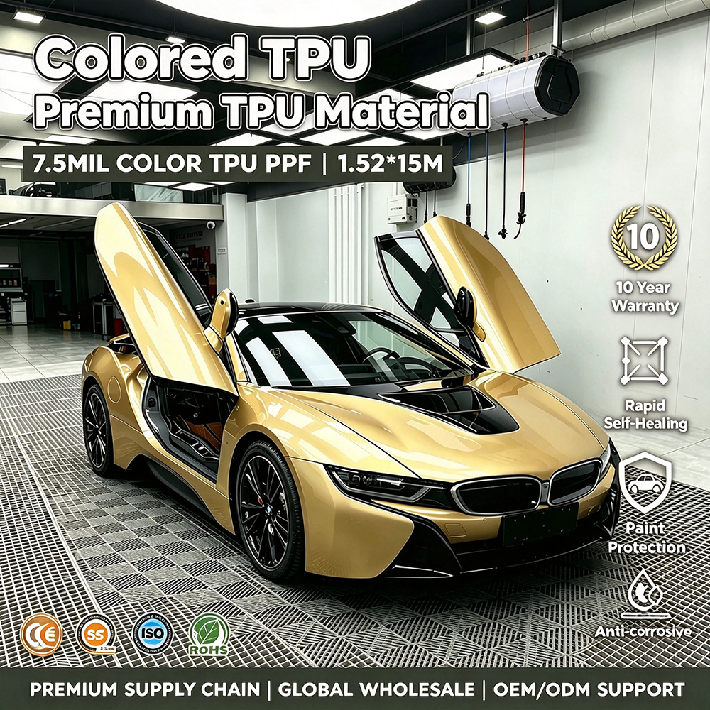 Ice-powdered Rose Powder Color TPU PPF