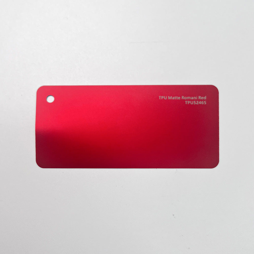 Matte Red Black TPU PPF Film Color Changing