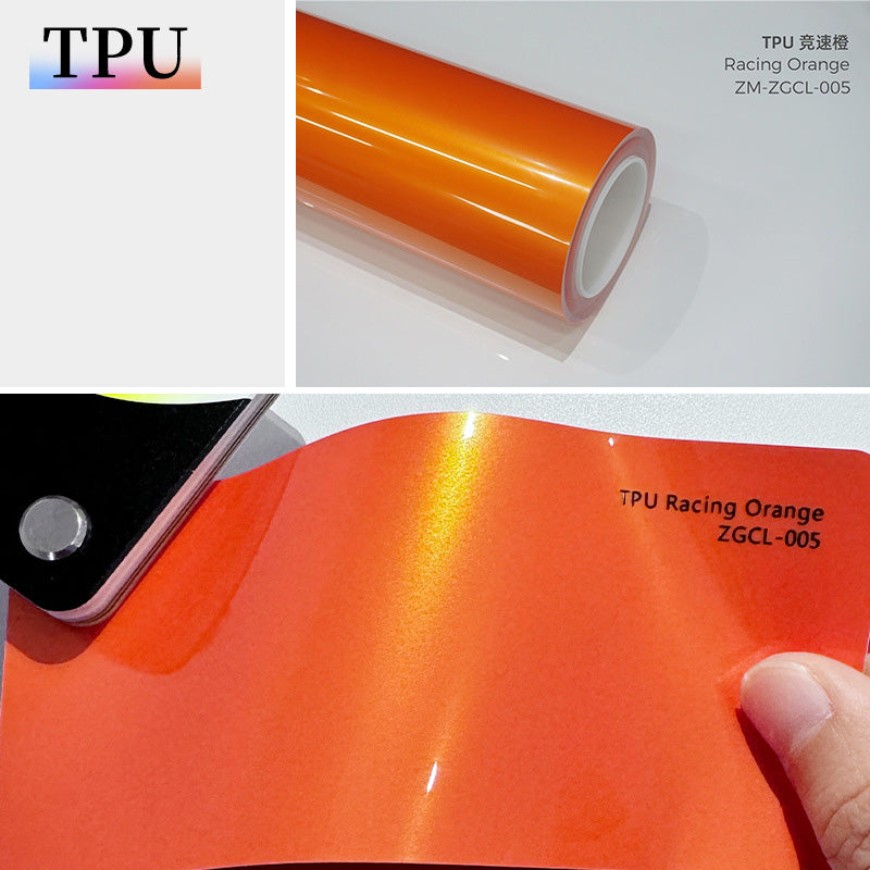 Racing Orange TPU Color Paint Protection Film